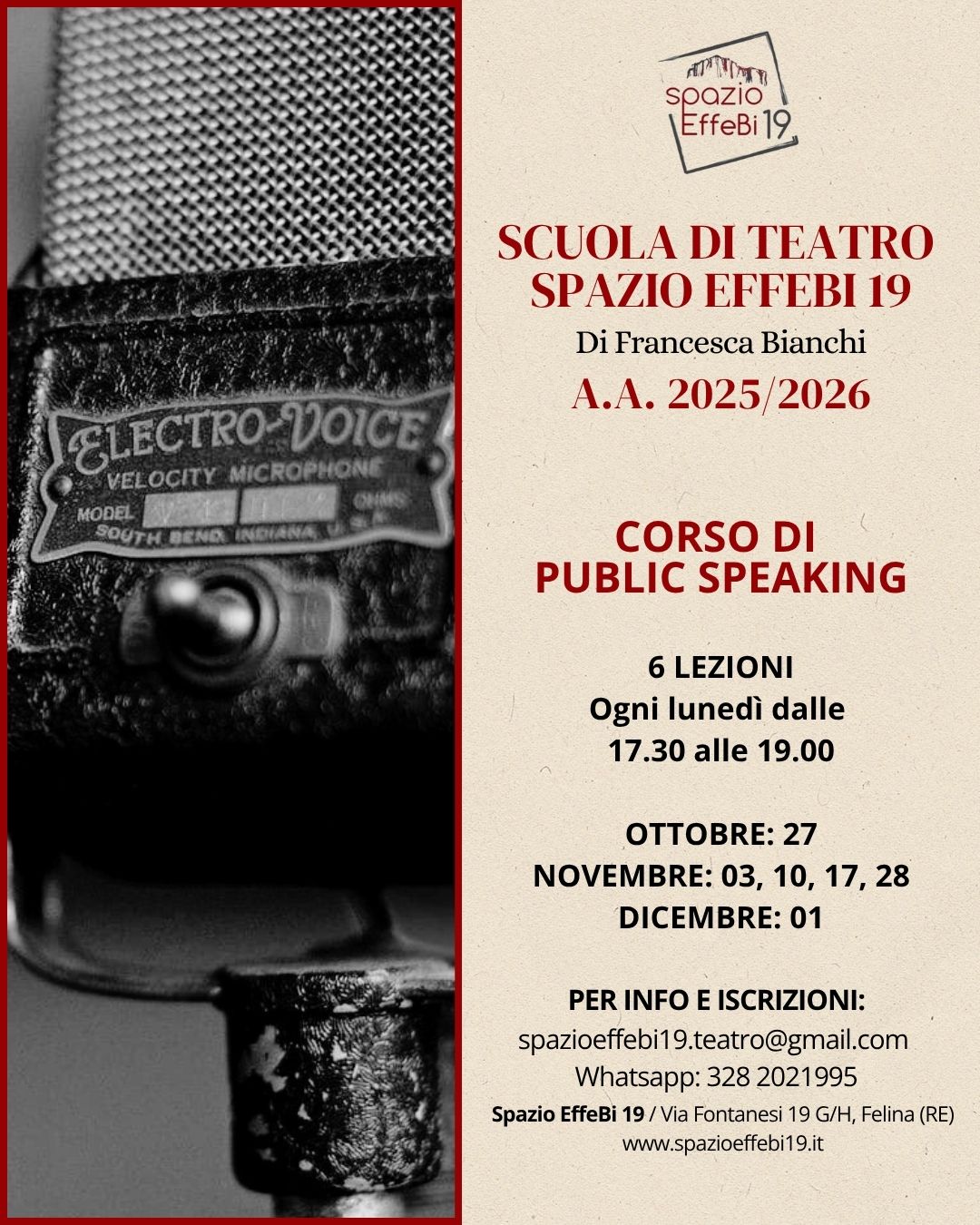 CORSO DI PUBLIC  SPEAKING